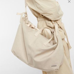 Jacquemus' Le Sac À Linge bag NWOT. Canvas with leather details made in Italy